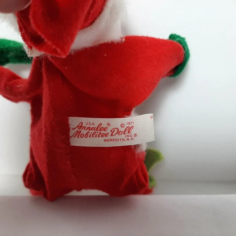 Vintage '71 Annalee Santa Claus Mobilitee Doll Christmas Decorative Shelf Sitter
